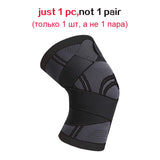 Sports Kneepad (1 Brace) Men Elastic Knee Pads Support Fitness Gear Basketball Volleyball Brace Protector - No Bull Jiu Jitsu